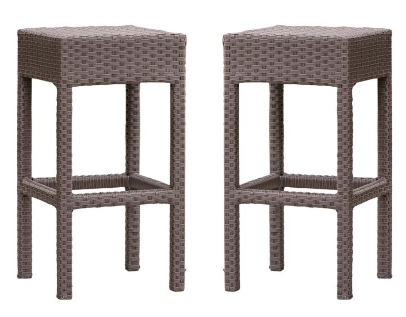 backless wicker outdoor bar stools